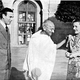 Gandhi with Lord and Lady Mountbatten.
